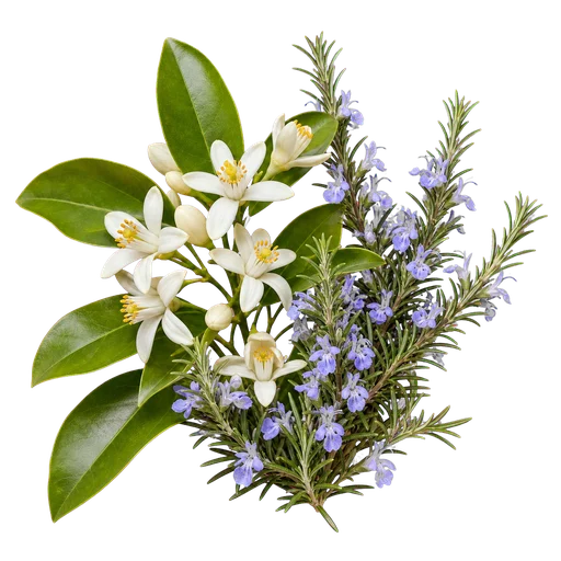 Azahar y romero en flor de la Comunidad Valenciana