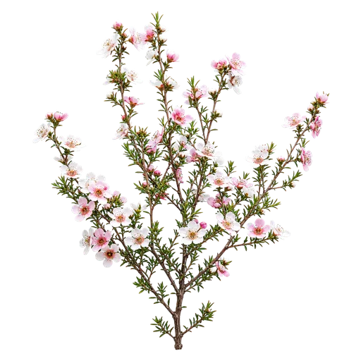 Planta de mānuka en flor de Nueva Zelanda