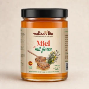 Frasco de mel de mil flores Melisa, 900 g